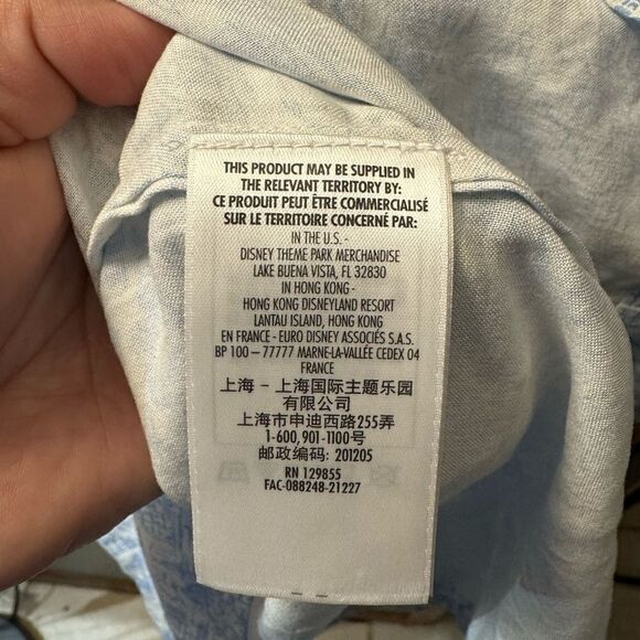 Walt Disney World Resort Town Print Bow Sleeve Top Size Small NWT - Picture 6 of 7